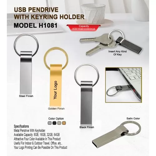 USB Pendrive with Keyring H1081