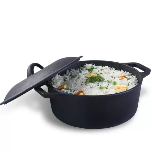 Wonderchef Forza 25 cm Cast-Iron Casserole with Lid