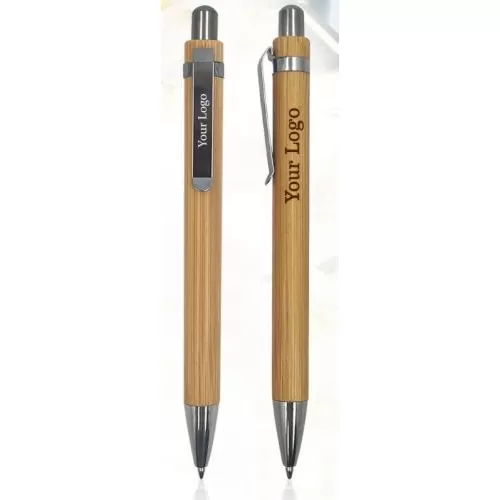 Wooden Ball Pen With Metal Clip H310