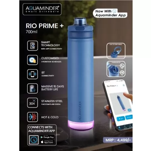 Xech Aquaminder Rio Prime+ Stainless Bottle
