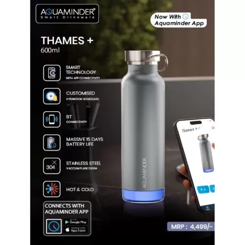 Xech Aquaminder Thames+ Smart Water Bottle