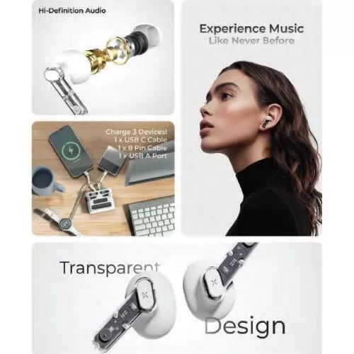 Xech Clearpods TWS Earpods With Powerbank