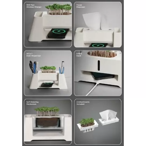 Xelect Eo Versa Charge Desk Organizer 