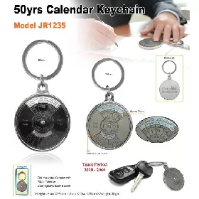 50 Years Calendar Keychain JR1235