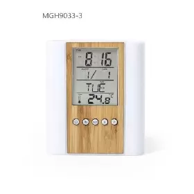 BAMBOO DIGITAL CLOCK WITH PEN HOLDER MGH– 9033-3