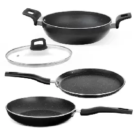Borosil Granito Cookware Set 4 pc