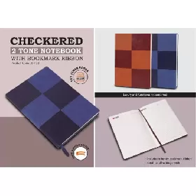 Checkered 2 tone Notebook B158