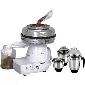 Cookwell Stainless Steel & Plastic Instagrind Mini Flour Mill Mixer Grinder