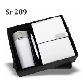 Diary Pen Flask Set White Sr 289 thumbnail