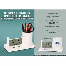 Digital Clock with Tumbler A138