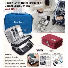 Double Layer Travel Gadget Bag H1551 thumbnail
