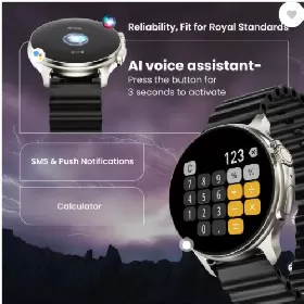 Go Boult Crown R Pro silicon Smart Watch