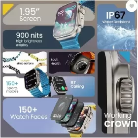 Go Boult Crown silicon Smartwatch thumbnail