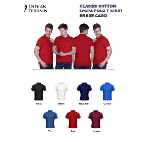 Indian Terrian Cotton Lycra Polo T-Shirt