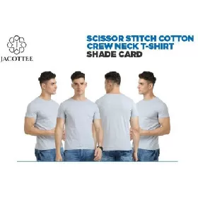 Jacottee Scissor Stitch Cotton Crew Neck T-Shirt