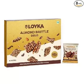 Loyka Almond Brittle Gold Choco Box 8pcs