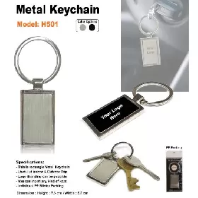 Metal Keychain Rectangle H501 thumbnail