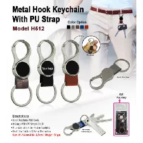 Metal Keychain With Hook H512 thumbnail