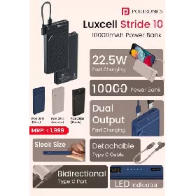 Portronics Luxcell Stride 10 Power Bank thumbnail