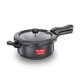 Prestige Svachh Hard Anodised Spillage Control Pressure Cooker, 3.5 L