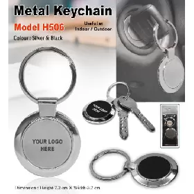 Round Shape Metal Keychain H506