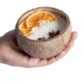 Thenga Orange Candle Large