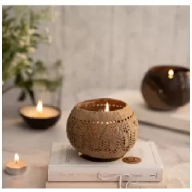 Thenga Tropical Candle Holder