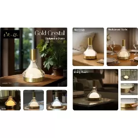 Timalli Gold Crystal Designed to Dazzle Lamp