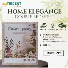 Trident Home Elegance Double Bedsheet