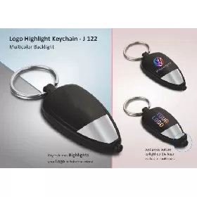 Two tone Logo highlight keychain J122 thumbnail