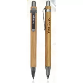 Wooden Ball Pen With Metal Clip H310 thumbnail