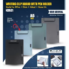 Writing Clip Broad with Pen Holder H2521